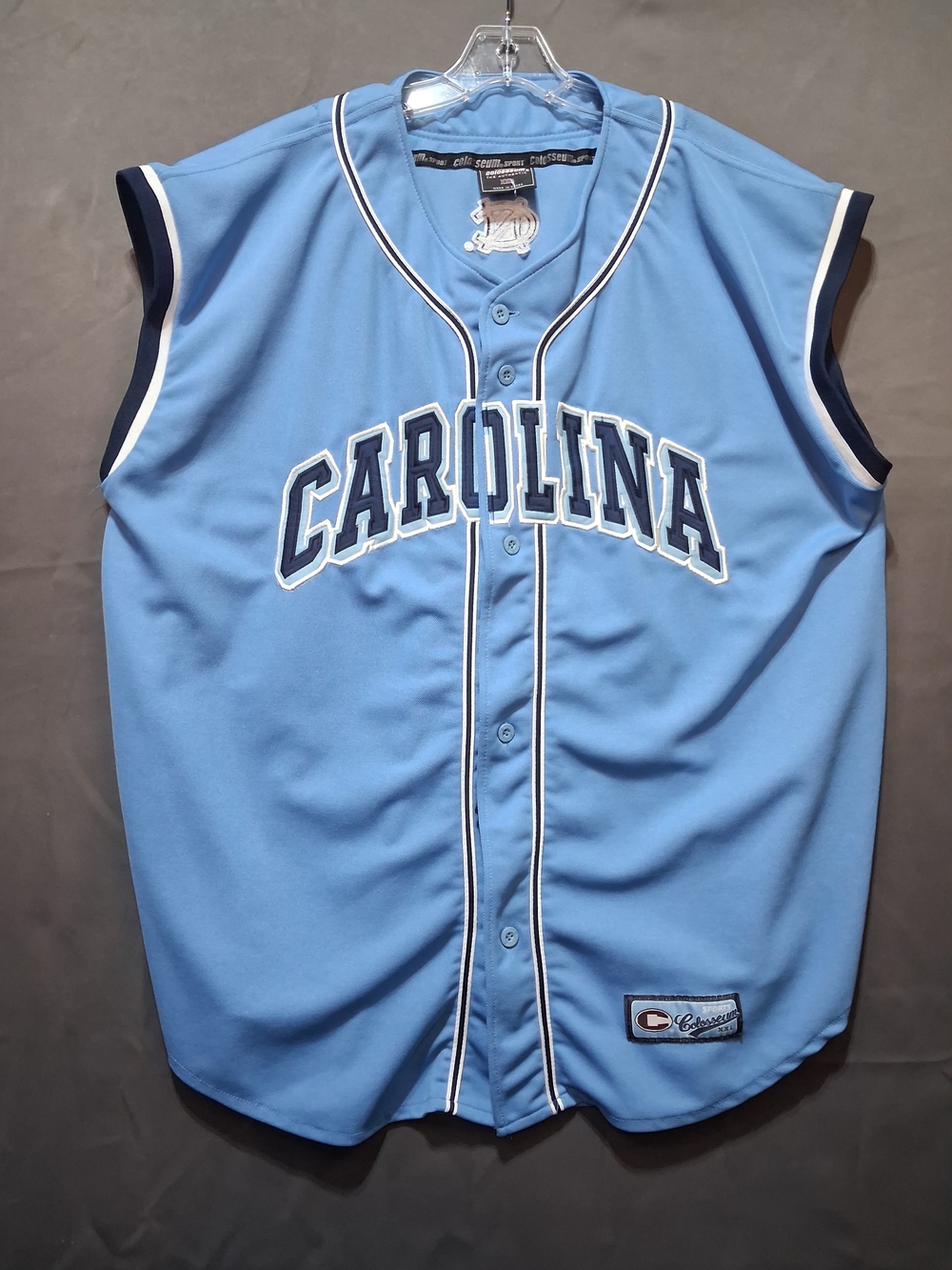 Carolina Light Blue Sleeveless Baseball Jersey - Champion